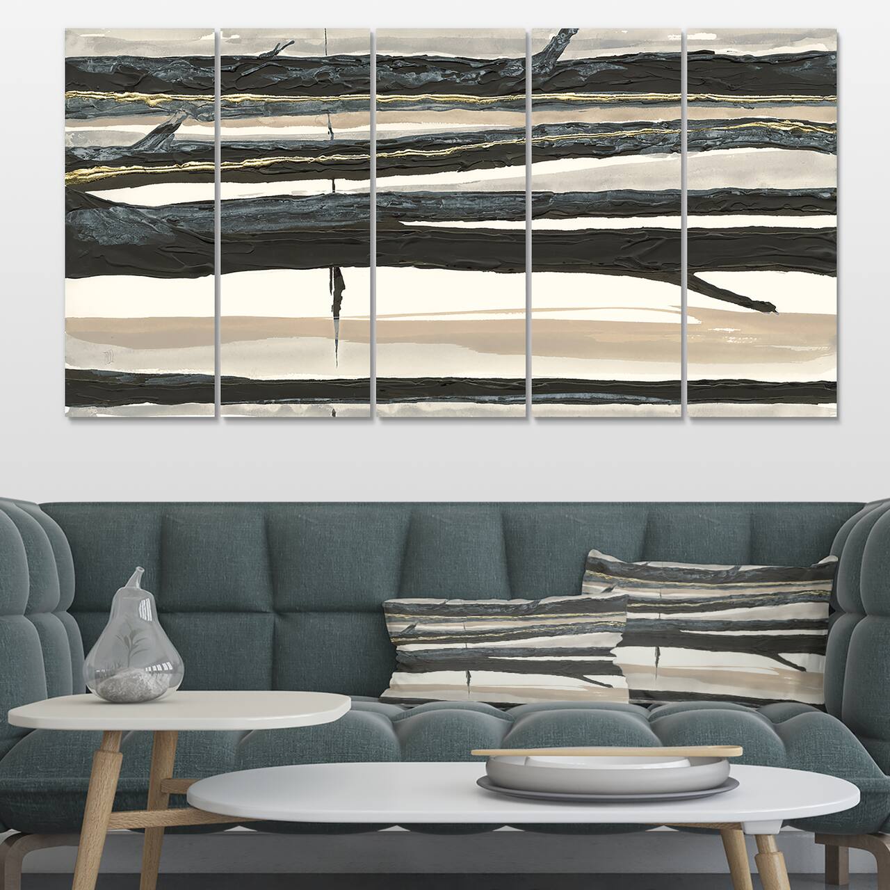 Designart - Forest Silhouette II - Modern Farmhouse Premium Canvas Wall Art